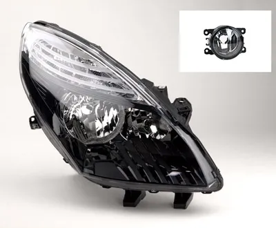 Produktbild von Scheinwerfer passend für Renault Scenic III 09-11 H7 H7 Re. + Nebelsche. 260107192R 260108250R 8200074008 6202E1 00006202E1 6710027 000 Johns