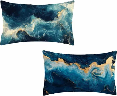 Zdjęcie produktu dla Oceaan, poszewki na poduszki 40 x 60 cm - dwustronny nadruk, 2 sztuki