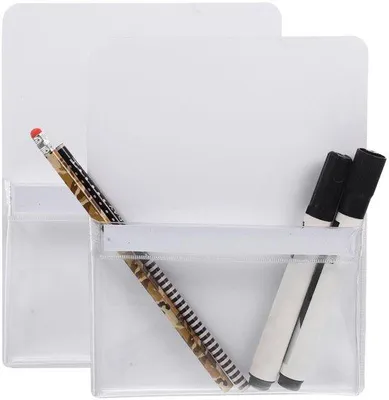 Immagine prodotto di Buste magnetiche in PVC, trasparenti, riutilizzabili, per l'ufficio e la scuola