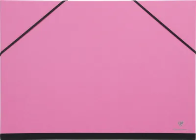 Produktbild von Clairefontaine 10x Zeichenmappe mit Gummizug 37x52 cm - Fuchsia 144706C