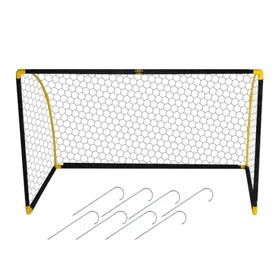 Produktbild von Umbro Fußballtor 180 x 91 x 120 cm - Faltbares Fußballtor für Kinder und Erwachsene - Schwarz/Gelb