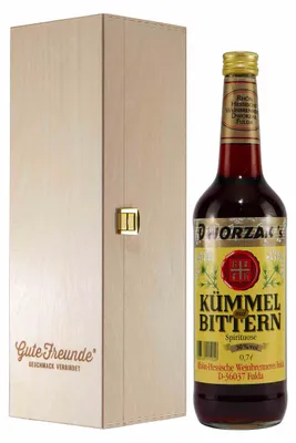 Produktbild von Dworzak´s Kümmel u. Bittern mit Geschenk-Holzkiste