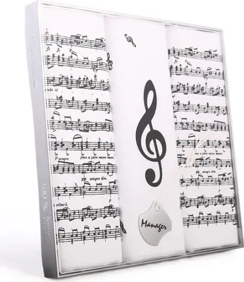Immagine prodotto di Fazzoletto M59 Note confezione regalo (3 pezzi)