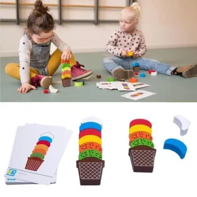 Image de Glaces en bois - apprentissage des couleurs et de la coordination - BS Toys