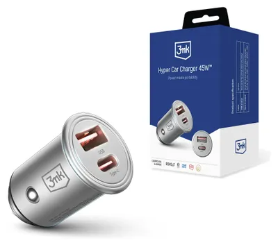 Immagine prodotto di 3MK Memo Hug Telefono cellulare, computer portatile, tablet Acciaio inox USB Ricarica rapida Auto