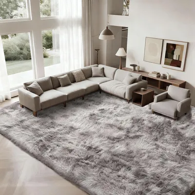 Produktbild von Flauschiger Teppich für Wohnzimmer und Schlafzimmer