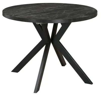 Produktbild von Kondela Ausziehbarer Esstisch Lukos 100-250/75,5 cm - Dunkelbeton / Schwarz