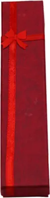 Produktbild von 1 Stück elegante Schleife lange Halskette Armband Display Aufbewahrungsbox Schmuck Geschenkbox-Rot