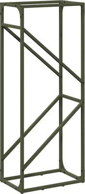 Obrázok produktu pre vidaXL Stojan na palivové drevo olivovo zelený 40x25x100 cm Oceľ valcovaná za studena
