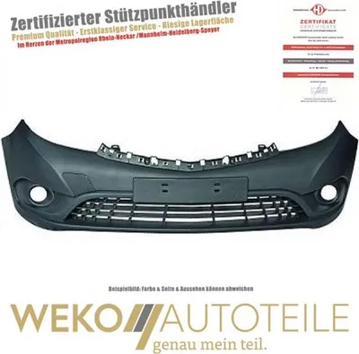 Produktbild von Stoßstange vorne schwarz für Mercedes Citan Baujahr 12-21