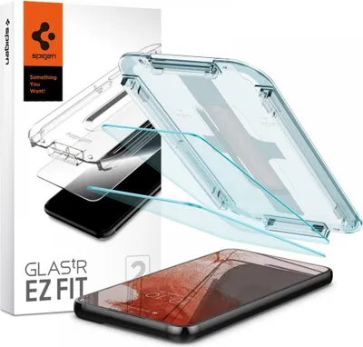 Product packaging and components for a phone screen protector.