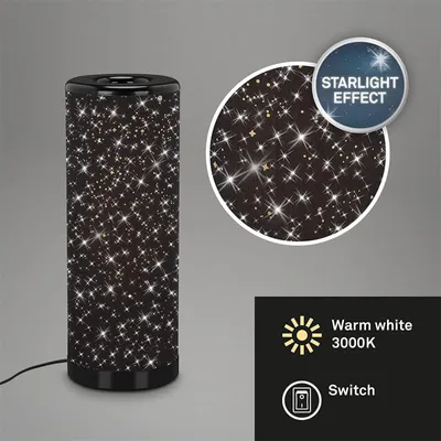 Produktbild von Briloner Tischleuchte LED Starlight-Effekt schwarz