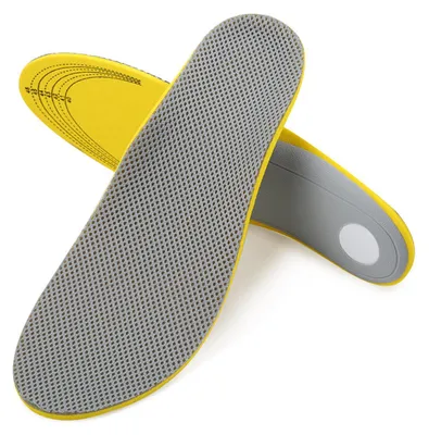 Image de Semelles orthopédiques, amortissement des chocs, supports plantaires découpables, semelles orthopédiques pour pieds plats L (40-46)