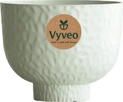 Immagine prodotto di Vyveo - Vaso da fiori Oro - Bianco - 28x22