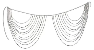Image de Solidchoice - Collier à cristaux superposés, idéal pour la plage et le maillot de bain