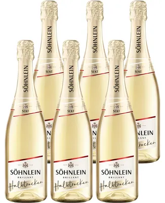Produktbild von Söhnlein Brillant Sekt Halbtrocken fruchtig und frisch 750ml 6er Pack