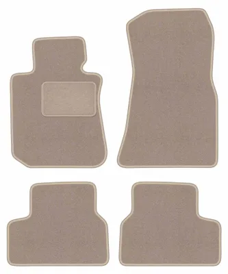 Imagen del producto de Alfombrillas de moqueta para BMW i4 G26 2021-2022 – juego de 4 piezas, beige, a medida – Wielganizator LUX