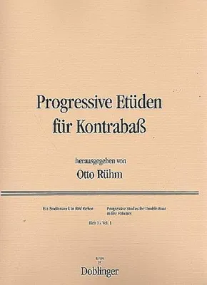 Produktbild von Progressive Etüden Band 1für Kontrabaß