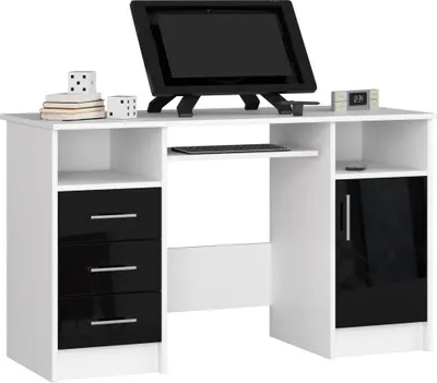 Image de Bureau d'ordinateur KARLION - blanc / noir brillant