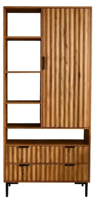 Produktbild von CURVE Regal mit 2 Schubladen / 1 Tür / 5 Ablagen