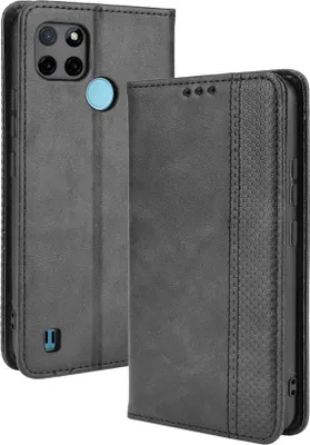Produktbild von Mobigear Sensation  Realme C21Y Hülle Klapphülle Geldbörse - Schwarz