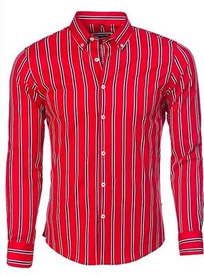 Produktbild von Brandneu Designer Hemd CARISMA in Rot/Navy CRM8439 XL
