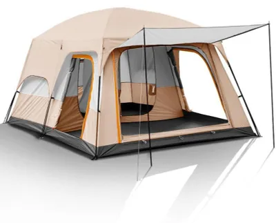 Image de Tente familiale spacieuse pour 8 à 12 personnes, avec 2 chambres