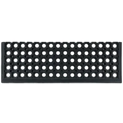 Produktbild von Stufenmatten - 1 Stück - 25x75 cm - Rutschfest - Gummi - Nach Außen - Hoher Rand - Sicherheit das ganze Jahr über - DOMINO