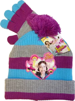 Obrázek produktu pro Disney Soy Luna sada čepice a rukavic pro dívky Purple 52