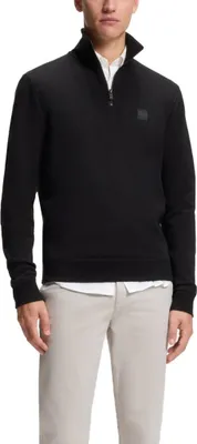 Produktbild von Hugo Boss Orange Zestart Weste schwarz 100% Baumwolle Sweatweste