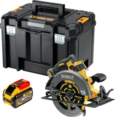 Produktbild von DeWALT DCS 578 NT Akku Kreissäge 54V XR FlexVolt 190 mm Brushless + 1x Akku 9,0 Ah + TSTAK - ohne Ladegerät