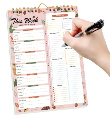 Produktbild von Essensplaner mit 52 Seiten und Einkaufsliste