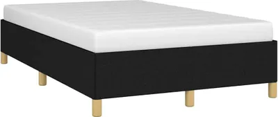Produktbild von vidaXL Bettgestell ohne Matratze Schwarz 120x190 cm Stoff