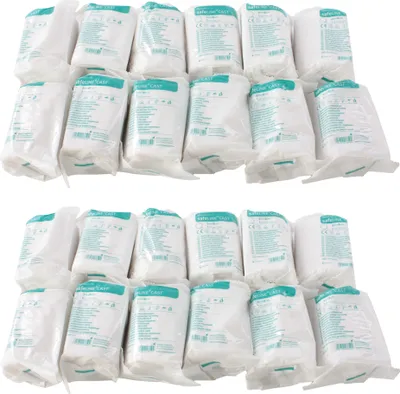 Produktbild von SEVICO Gipsbinden Babybauch Rollen 24er Set - 24x Gips Binden 10 cm x 300 cm Babybauch Gipsabdruck Gipsverband G33 24STK