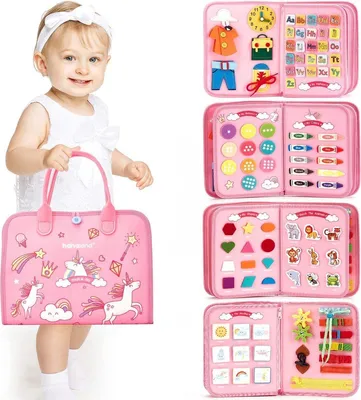 Produktbild von Montessori Busy Board – Lernspielzeug für Kinder 2–4 Jahre, 21-in-1