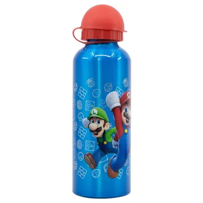 Zdjęcie produktu dla Aluminiowa butelka do picia Super Mario Distorsion 530 ml - idealna dla fanów