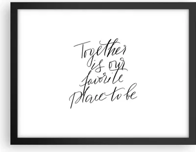 Produktbild von Gerahmtes Poster - Schwarzer Rahmen - Gemeinsam unser Ort - 40x30 cm - Wand Bild - Wanddeko - Wandbilder - Kunstposter - Wandposter - Bilderrahmen - Bilder - Kunstdruck - P2BAA40x30-4539