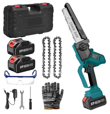 Produktbild von Mini-Kettensäge – Astsäge – Handsäge – Heckenscheren – Akkubetrieben – 8 Zoll – 18 V – 3000 W – Bürstenlos