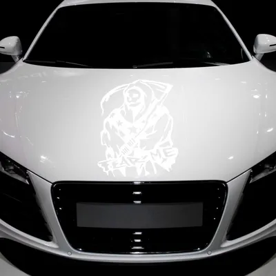 Produktbild von Aufkleber - Autoaufkleber "Fear me" 60cm x 50cm Weiß - Tuning Carystyling Heckscheibe Auto