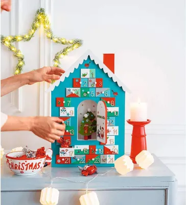 Obrázok produktu pre Drevené figúrky na adventný kalendár, farba béžová