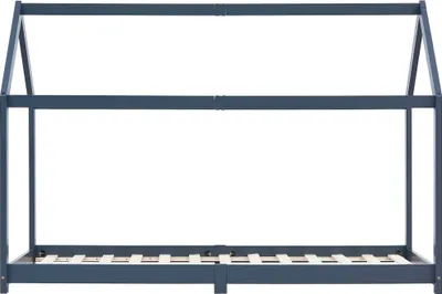 Produktbild von "Winterschlussverkauf "Kinder-Bettgestell - CLORIS - Jugendbett eleganten Design - Grau Massivholz Kiefer 90 x 200 cm - DEMöbel7610847
