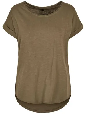 Image de Tee-shirt long en slub pour femmes Build Your Brand