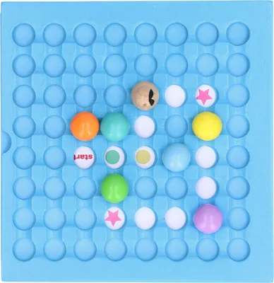 Produktbild von Passende Holzpuzzle-Brettspiele, rollende Bälle, logisches Denken, Lernspielzeug für Kinder