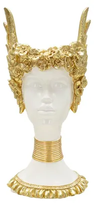 Immagine prodotto di Statua di Atena, resina, 15x14,5x32 cm, bianca e dorata, design Mauro Ferretti