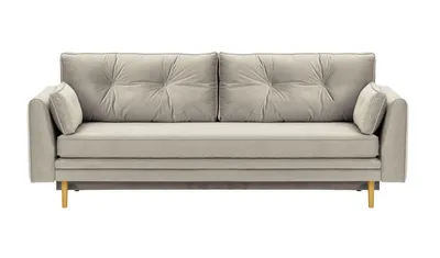 Produktbild von Schlafsofa mit Bettkasten Magnus - hellgrau - Velluto 15