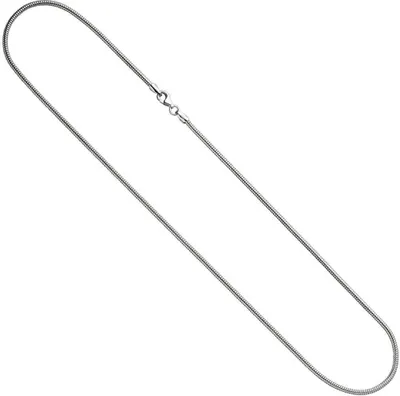 Produktbild von 1,6mm Schlangenkette Kette Halskette Collier 925 Silber rund 50cm für Damen