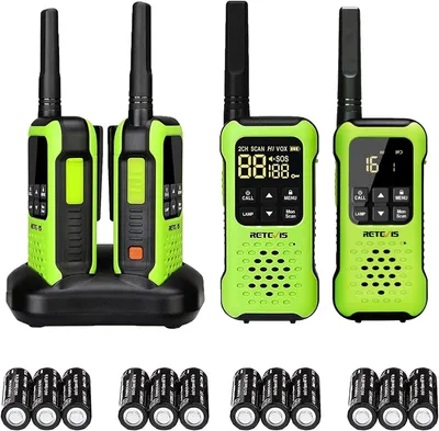 Zdjęcie produktu dla Retevis RT649P Walkie Talkie, zestaw radiowy, PMR 446, IP67, PMR 446, 16 kanałów bez licencji, latarka LED, CTCSS/DCS VOX, do surfingu, ratownictwa wodnego