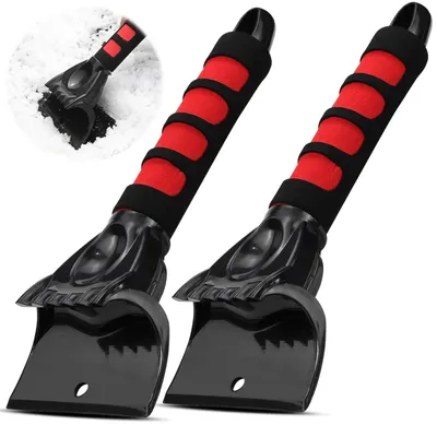 Immagine prodotto di Raschietto per auto, 2 pezzi, nero e rosso