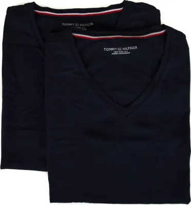 Immagine prodotto di Confezione 2 t-shirt uomo manica corta scollo V TOMMY HILFIGER articolo UM0UM01029, S, Cotone 100%