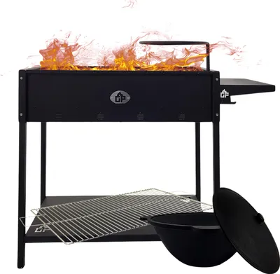 Produktbild von Mangal Set Batyr 60 Schaschlikgrill 60 cm mit  Grillrost Kasan 8L
